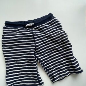 Crewcuts Navy Blue Striped Shorts with White Drawstring Boys Size 7